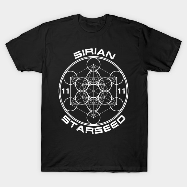 Sirian Starseed Sacred Geometry T-Shirt by rycotokyo81